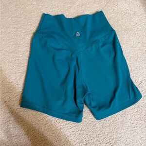 Teal P’Tula workout shorts